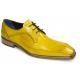 Duca Di Matiste "Spada" Yellow Genuine Italian Calf Leather Lace-Up Dress Shoes.